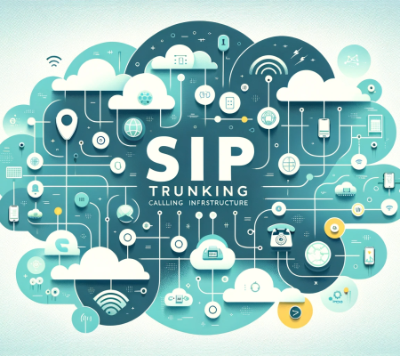 DALL·E 2024-01-26 12.37.20 – Design a clean, sober high-resolution image for a landing page, focusing on a cool and calm theme related to calling infrastructure. The composition s International SIP Trunk Solutions